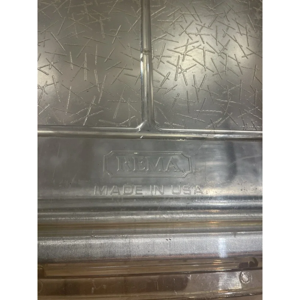 Vintage REMA AirBake Insulated Aluminum 13x9 Cake Pan with Original Clear Lid